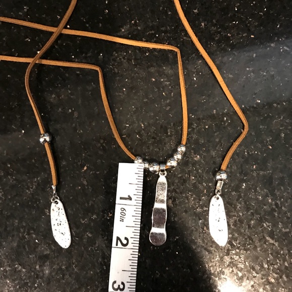 Bohemian hammered metal wrap choker necklace - Picture 2 of 5